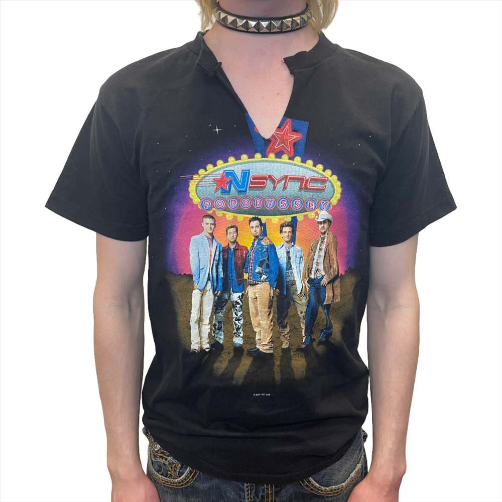 RARE 2001 NSync Pop Odyssey Vintage Winterland Graphic T-Shirt Size Small